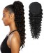 10A Deep Wave Drawstring Ponytail For Women with Clip Ins