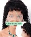 Dolago Curly Baby Hair RLC Front Lace Human Hair Wig For Black Women 150% Glueless 13x6 Lace Front Wigs Pre Plucked With Invisible Hairline Natural Deep Curly Brazilian Transparent Frontal Wigs For Sale