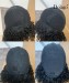 Dolago Afro Kinky Curly Coily Pixie Cut Human Hair Machine Wigs For Women Ombre 4/27 Short Pixie Cuts Wigs For African American Brazilian Natural Black Bob Virgin Hair 