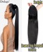 Striaght Drawstring Brazilian Ponytail Extensions For Women