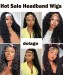 Best cheap headband wigs natural hair African American For Black Women