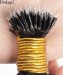 Dolago Kinky Straight Nano Ring Human Hair Extensions For Women At Cheap Prices 8-30 Inches Good Quality Brazilian Coarse Yaki Nano Ring Hair For Long Hairstyle Making Wholesale Free Shipping