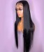 Straight invisible transparent lace front wigs for women on sale 