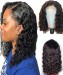 Dolago Loose Curly 4X4 French Lace Closure Wigs With Baby Hair 150% LC Closure Bob Human Hair Wigs For Women High Quality 8-14 inches Short Curly Bob Wigs For Black Women 