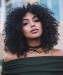 Dolago 250% Density None Lace Wigs Styled Curly Wig With Bang 14 Inches