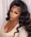 22 Inches Yaki Straight Full Lace Human Hair Wigs With Baby Hair 