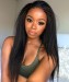 Brazilian Yaki Straight U Part Wigs Human Hair Cheap Price 