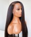 22 Inches Yaki Straight Full Lace Human Hair Wigs With Baby Hair 