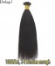 Hot Brazilian Yaki Straight I Tip Hair Extensions Natural Looking 