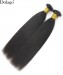 Hot Brazilian Yaki Straight I Tip Hair Extensions Natural Looking 