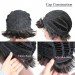 Dolago Straight Human Hair Wigs 100% Brazilian Short Bob Wig With 130% Density 1B Color
