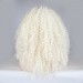 Dolago Light Blonde Deep Curly Synthetic Wig Lace Front Wig