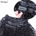 3B 3C Kinky Curly Clip In Human Hair Extensions