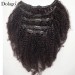 Afro Kinky Curly Clip In Human Hair Extensions