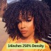 Dolago Hair Wigs Afro Kinky Curly 370 Lace Front Wig Pre Plucked With Baby Hair Curly Human Hair Wigs For Black Women