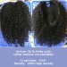 Dolago Hair Wigs 3B 3C Kinky Curly U Part Human Hair Wig