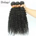 Dolago Brazilian Remy Human Hair Bundles 3B 3C Kinky Curly Human Hair Extensions 10 -30 Inches Curly Human Hair Weaves 3Pics Brazilian Bundles Sales 