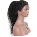 Deep curly wave invisible knots transparent lace wig for sale 