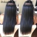 Dolago Straight Keratin Fusion Hair Extensions Remy Micro Ring Cuticles Nail I Tip Hair Extension 100 Pieces For One Set