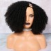 Best Dolago Hair Wigs U Part Afro Curly Wig With Baby Hair 