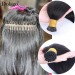 Dolago Straight Keratin Fusion Hair Extensions Remy Micro Ring Cuticles Nail I Tip Hair Extension 100 Pieces For One Set