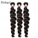 Dolago European Remy Human Hair Weave Bundles For Sale 3Pieces Indian Loose Wave Human Hair Extensions 10-30 Inches Indian Hair Bundles 