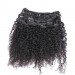 3B 3C Kinky Curly Clip In Human Hair Extensions
