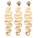 Dolago 360 Lace Frontal Closure with 3 Bundles Body Wave 613 Blonde Color 