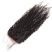 Dolago Human Hair Lace Closure with 3 Bundles Brazilian Kinky Curly Virgin Human Hair