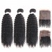 Dolago Brazilian Virgin Hair Kinky Curly 360 Lace Frontal With 3 Bundles