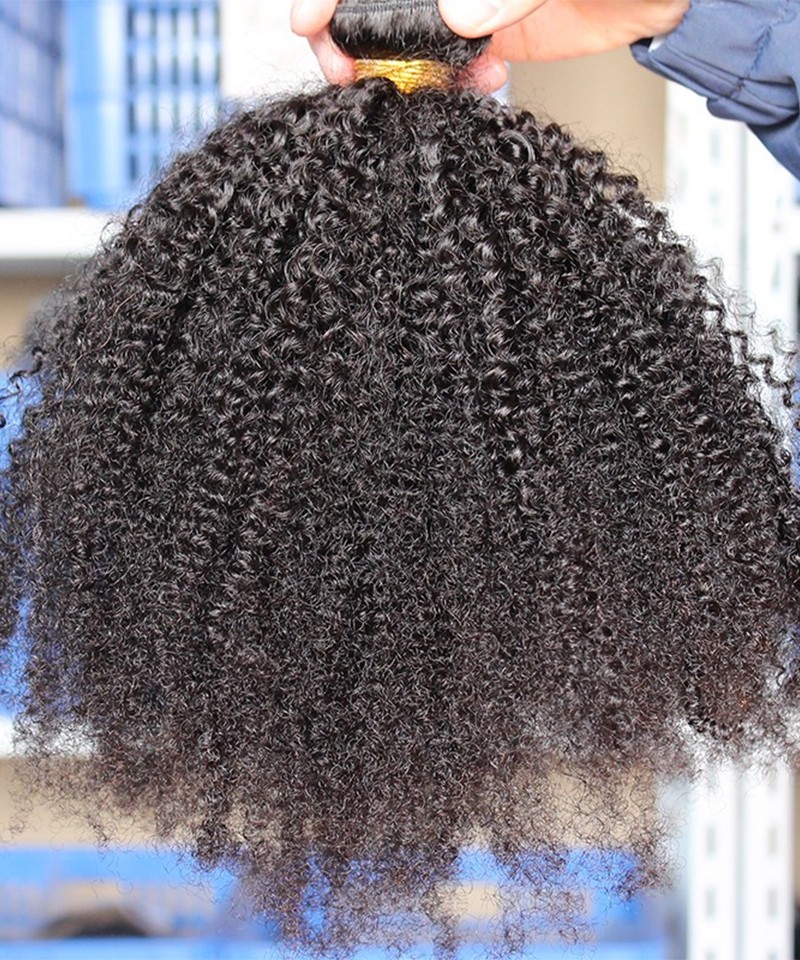 DOLAGO HAIR Peruvian Afro Kinky Curly Hair Weave 4B 4C 100 Natural Hair Weave 3Pieces