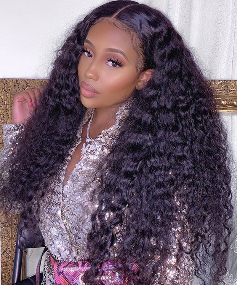 Deep Curly 250% Density 13x6 Lace Front 
