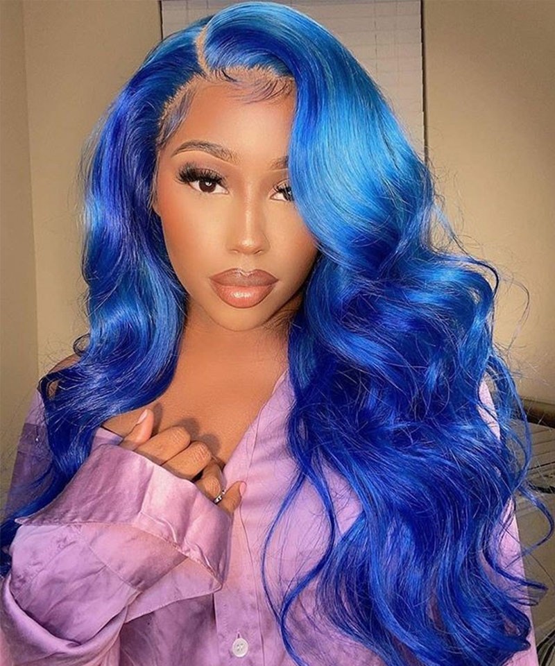 Wig blue sale