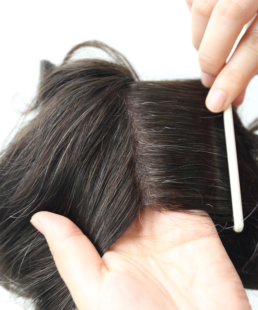 Quality French Lace Center Human Hair Toupee For Men Online Sale