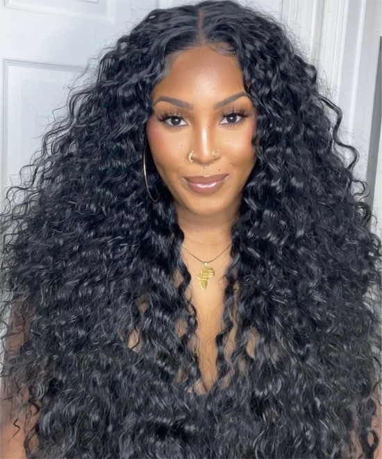 HD Lace Front Human Hair Wigs For Black Women 10A Brazilian Deep