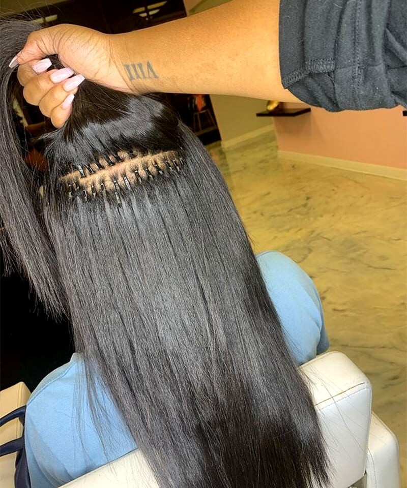 human hair itip extensions