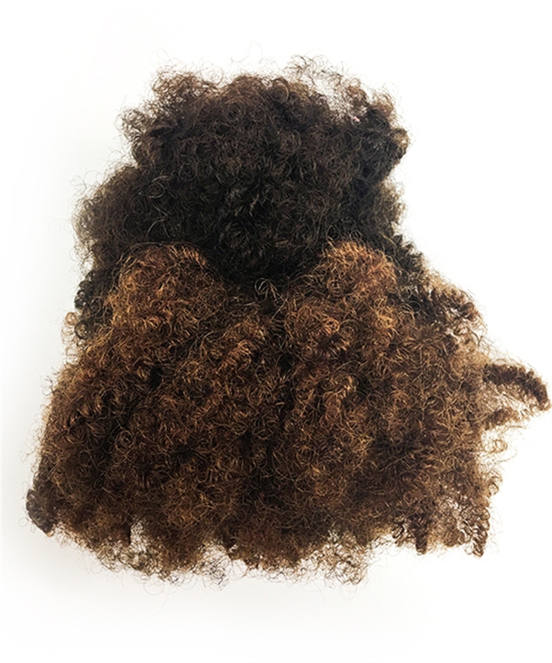 Dolago Ombre T4/30 Dreadlock Human Hair Extensions For Braiding 100% Remy Loc Human Hair Mongolian Afro Kinky Curly Twist Handmade Crochet Bulk For Women/Men Sale Online