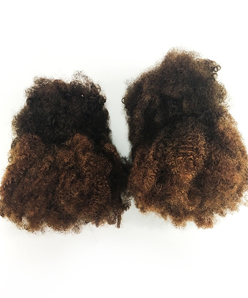Dolago Ombre T4/30 Dreadlock Human Hair Extensions For Braiding 100% Remy Loc Human Hair Mongolian Afro Kinky Curly Twist Handmade Crochet Bulk For Women/Men Sale Online