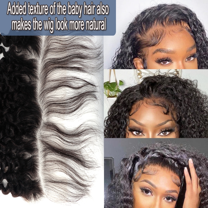 Dolago Deep Curly HD Swiss Lace Frontal Closures Only With Natural Baby Hair For Black Women Pre Plucked 13x6 5x5 6x6 Brazilian Human Hair HD Crystal Clear Lace Frontal Melt Skin Free Shipping