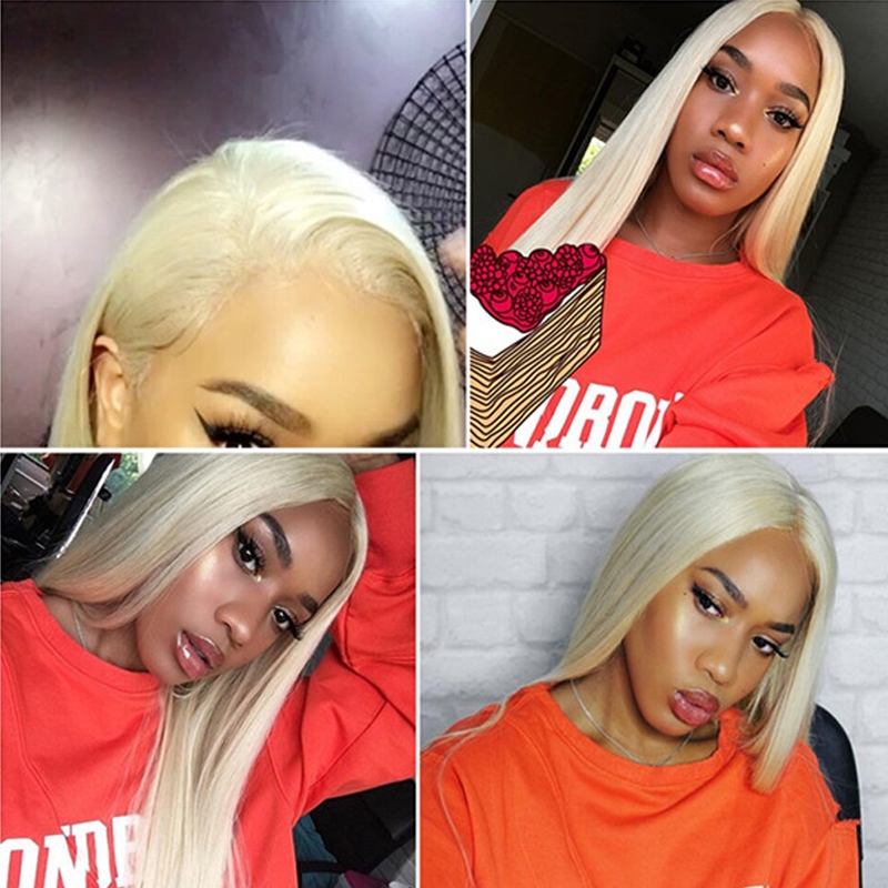 Dolago Glueless 613 Blonde Lace Front Wig With Invisible Hairline For Black Women 180% HD Transparent Straight Golden Blonde 13x6 Frontal Wig Lightly Bleached The Knots Brazilian Shining 613 Human Hair Wig Free Shipping