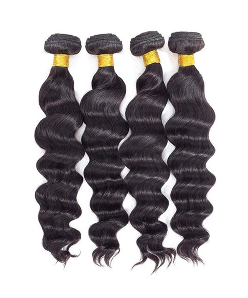 Dolago Best Loose Wave Hair Bundles And Closure Deal For Women Brazilian Human Hair Bundles With Closure 10A Grade 3 Bundles With Closure Hairpiece With Baby Hair Pre Plucked For Sale Online Shop