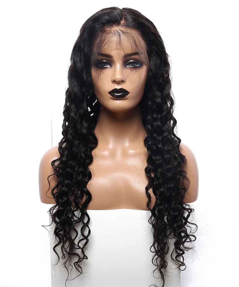 Dolago Natural Water Wave 13x6 Lace Front Wigs Human Hair For Black Women 10A 250% Density High Quality Front Lace Wigs Pre Plucked For Sale Glueless Lace Frontal Wigs With Baby Hair Can Be Dyed Online