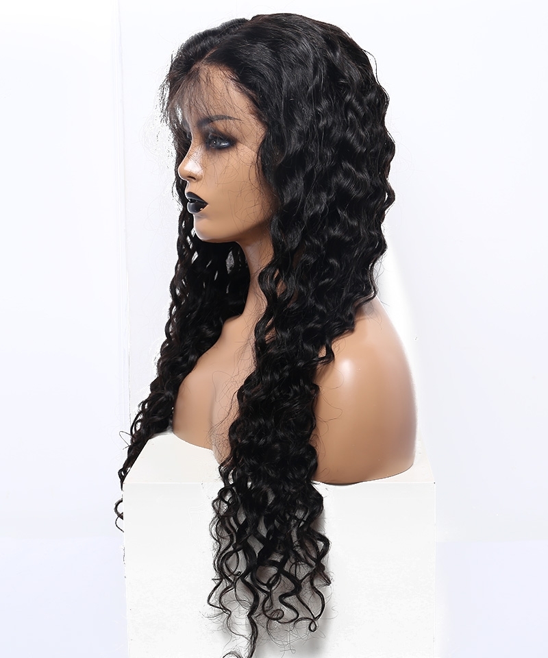 Dolago Natural Water Wave 13x6 Lace Front Wigs Human Hair For Black Women 10A 250% Density High Quality Front Lace Wigs Pre Plucked For Sale Glueless Lace Frontal Wigs With Baby Hair Can Be Dyed Online