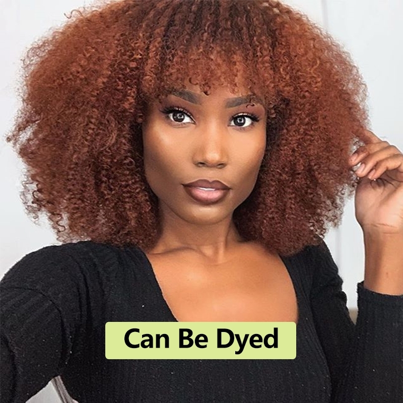 Dolago Mongolian Afro Kinky Kurly Lace Front Wigs Human Hair Pre Plucked High Quality 13x4 Lace Front Wig with Baby Hair For Black Women American Curly Brazilian Glueless Frontal Wigs Can Be Dyed Online 