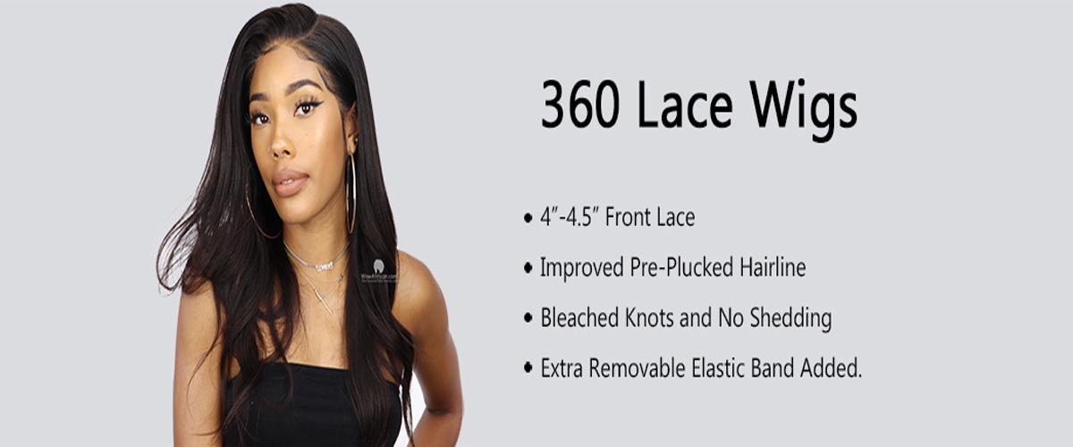 human hair 360 lace wig for women sale online