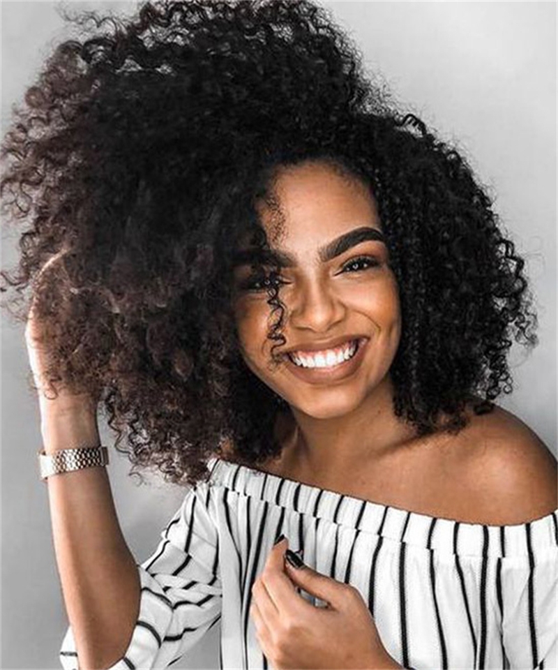 Dolago African American Afro Kinky Curly Human Hair Bundles With Closure For Women High Quality 4B 4C Afro Curly 3 PCS Bundles And 4x4 Lace Frontal Closure 12A Grade Wholesale For Salon Online Shop