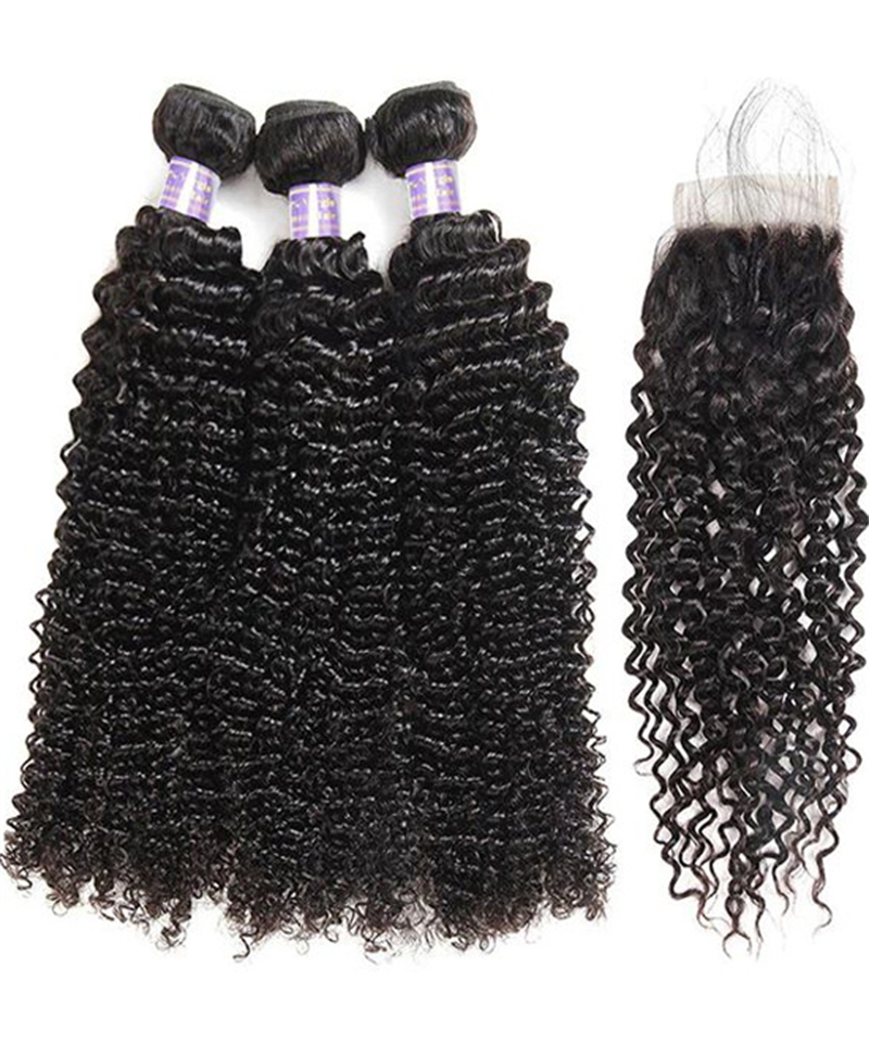 Dolago 3A 3B Kinky Curly Bundles With Closure For Women Brazilian Human Hair 3 PCS Kinky Curly Bundles With Closures 12A Grade For Salon Bundles And Closure Wholesale Vendor Online Shop