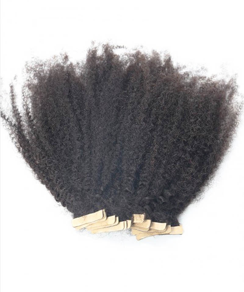 Dolago 4B 4C Kinky Curly Best Tape In Hair Extensions For Women Mongolian Virgin Human Hair Afro Kinky Curly Tape In Hair Extensions 40pcs/set Bundles Cheap Price To Make Long Hair