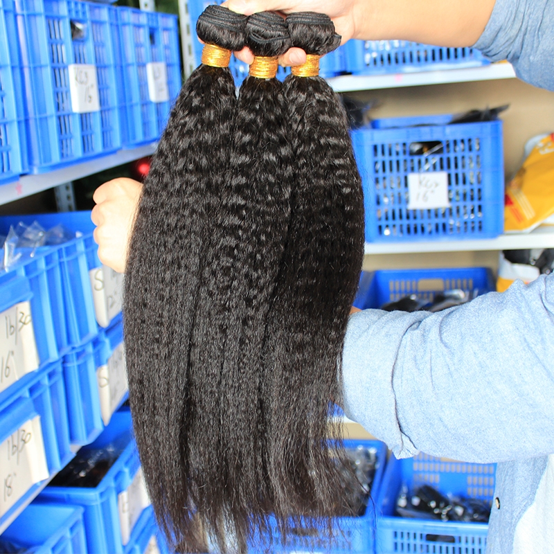 Dolago Cheap Kinky Straight Wholesale Human Hair Bundles High Quality Indian Hair Extensions For Women Braiding Bundle 100 g/set Hair Vendors With Wholesale Price Hot Sale Online