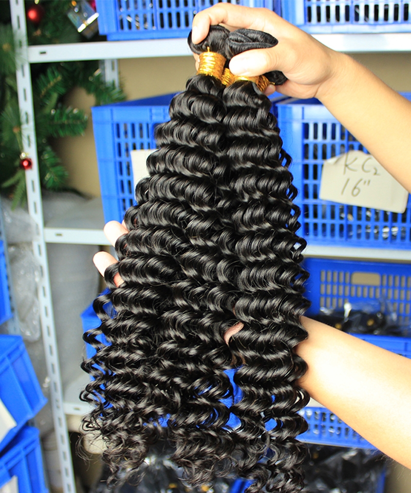 Dolago Best Remy Deep Wave Human Hair Bundles For Women Brazilian Real Weft Human Hair Sale Online Cheap Bundle Braiding Hair Vendors With Wholesale Price 